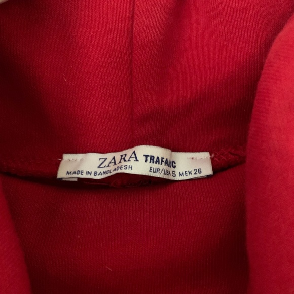 Zara - Red 3/4 Sleeve Turtle Neck Dress - Picture 4 of 4
